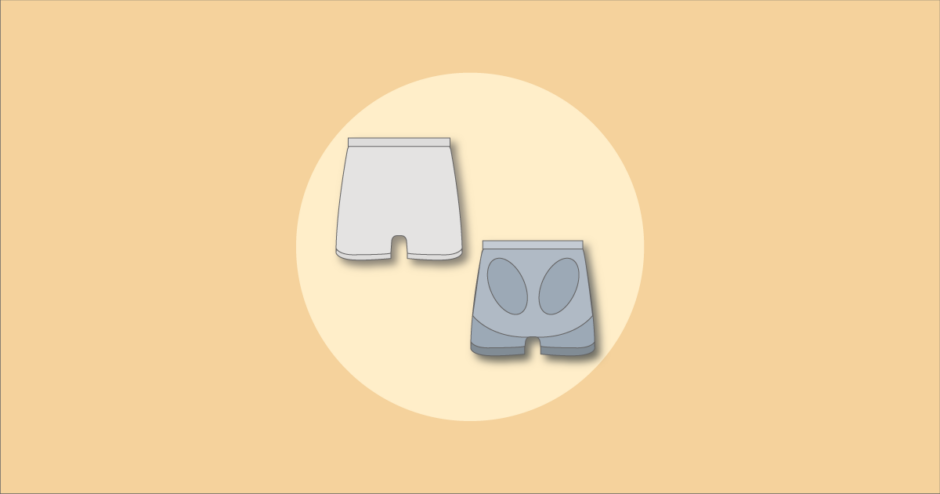 ホルダーパンツの種類を示すイラスト