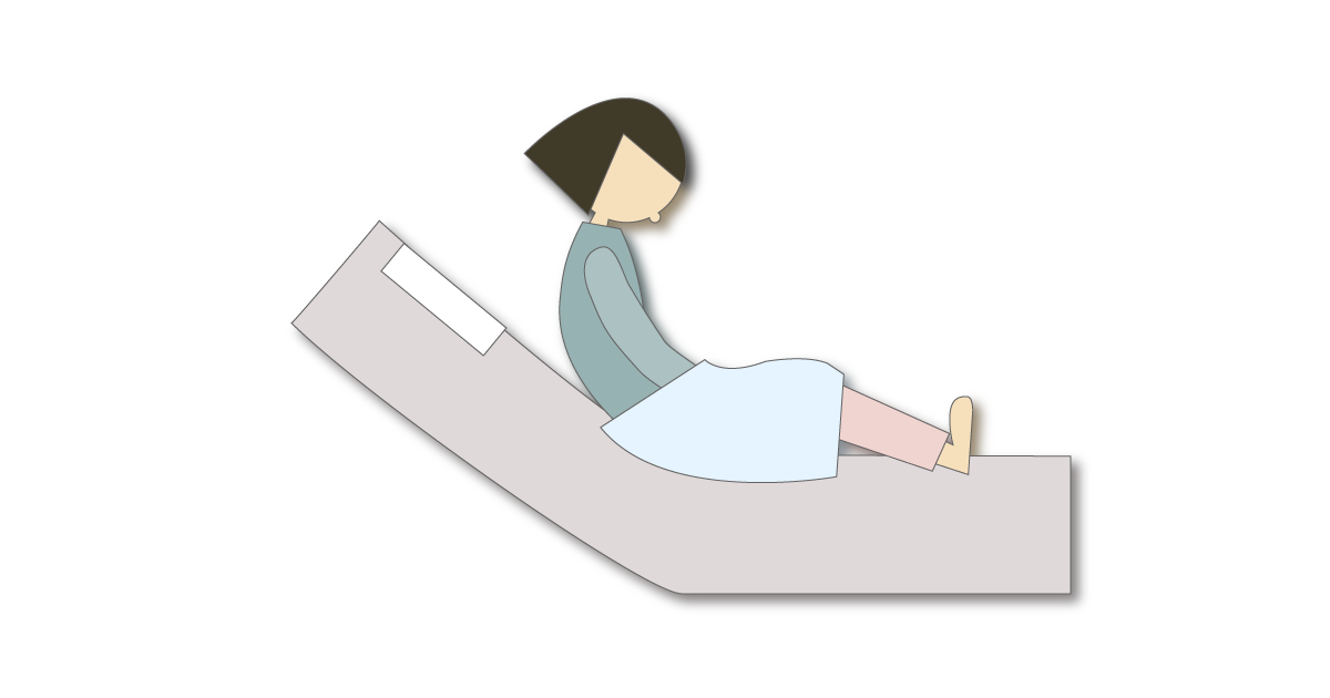 女性が尿瓶を使う際にタオルを掛ける配慮