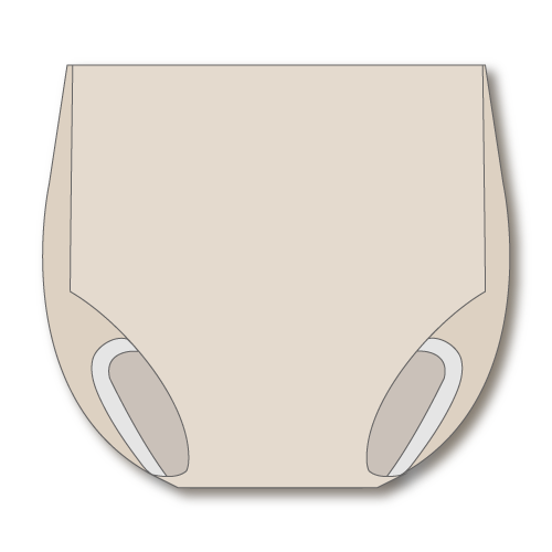 Brief-style openable cloth pad-holding pants