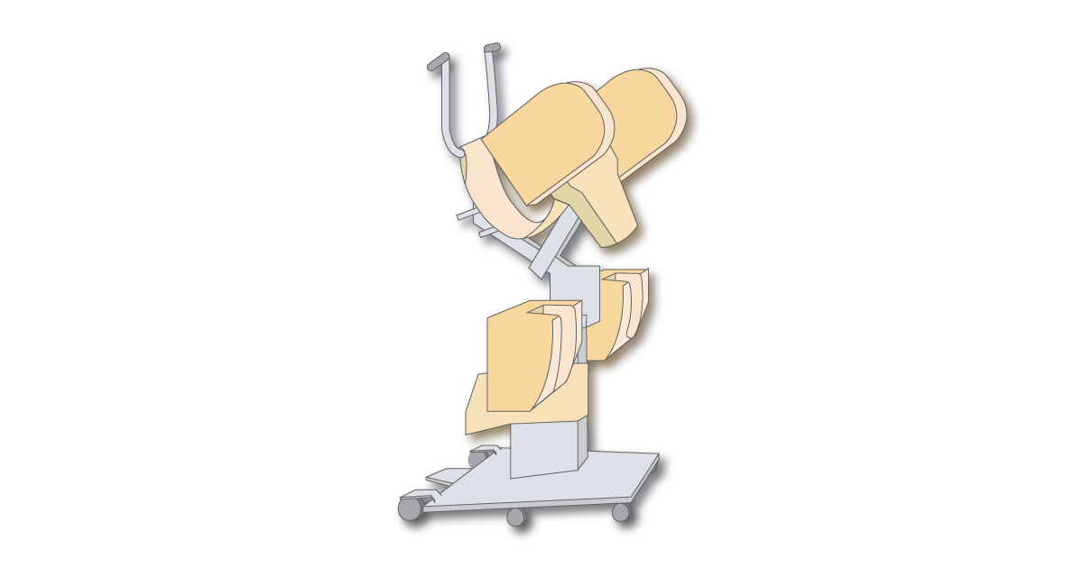 ベッドからトイレへの移乗を助けるリフトのイラスト