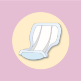 尿失禁パッド（尿とりパッド）のイラスト